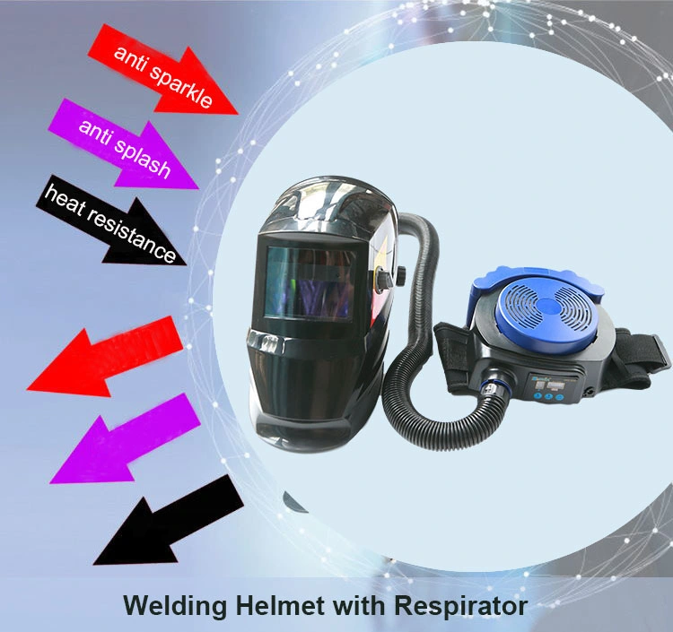 CE Approved Powered Auto Darkening Welding Helmets with Air Purifying Respirator