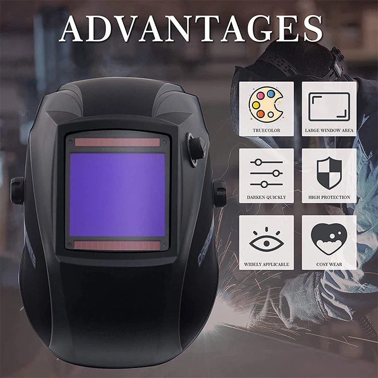 Auto Darkening True Color Solar Powered Safety Welding Helmets