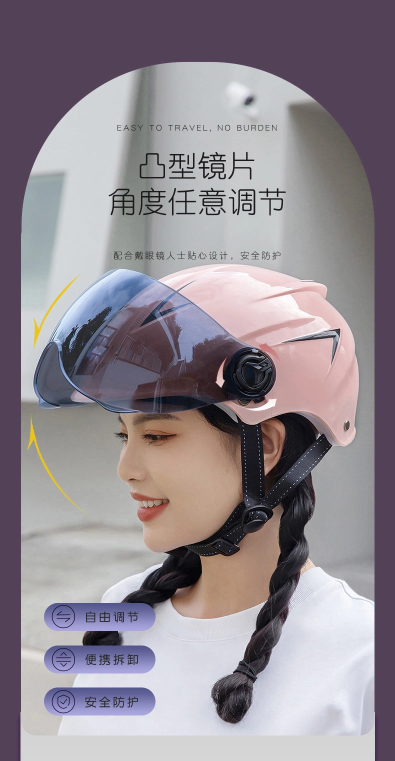 Wholesale Sports Cycling ABS+EPS Helmet Open Face Motorcycle Helmet Drop Down Sun Visor Summer Man Woman Racing Scooter Motorbike Original Safety Helemts