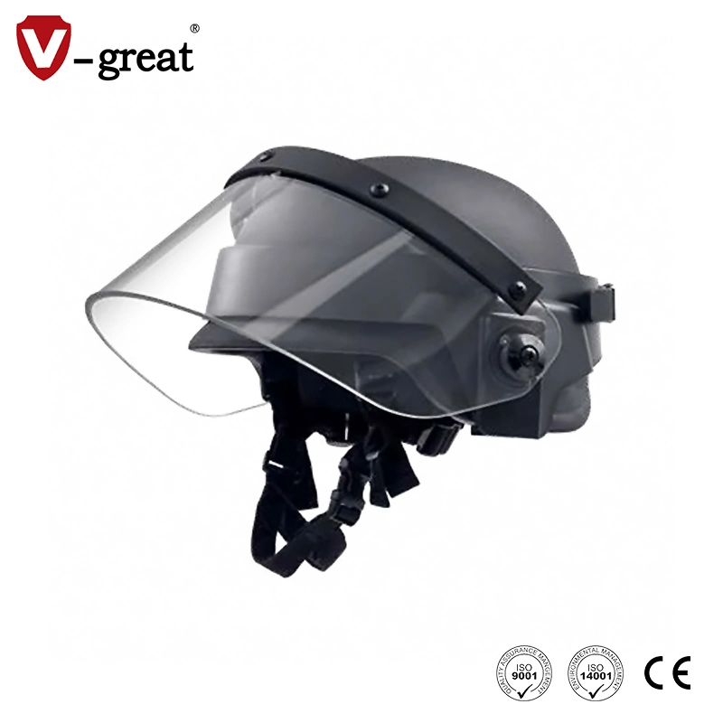 Tactical Face Shield Clear PC Plastic Riot Visor for Fast Helmet