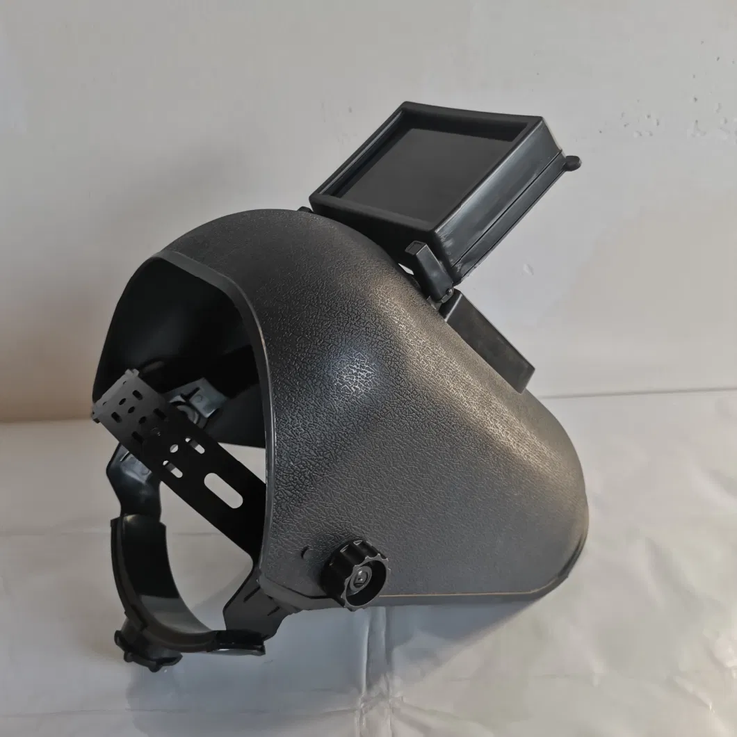 Black PP Welding Mask CE En175 Welding Helmet with Ratchet Suspension Welder Mask Safety Helmet