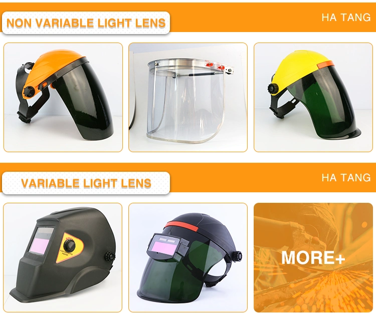 Manufacturer China Factory Welding, Dark Green PC Visor Chemical Splashes Protection Industrial PPE Face Shield/