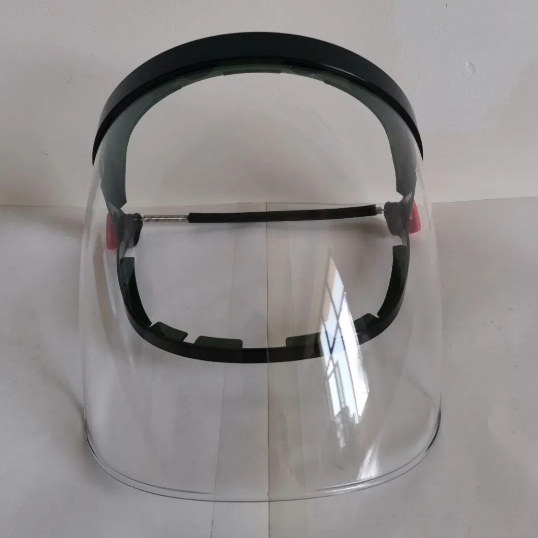 Industrial Employee Head Facial Gearing Full Protection Gear Safety Helmet PC Visor
