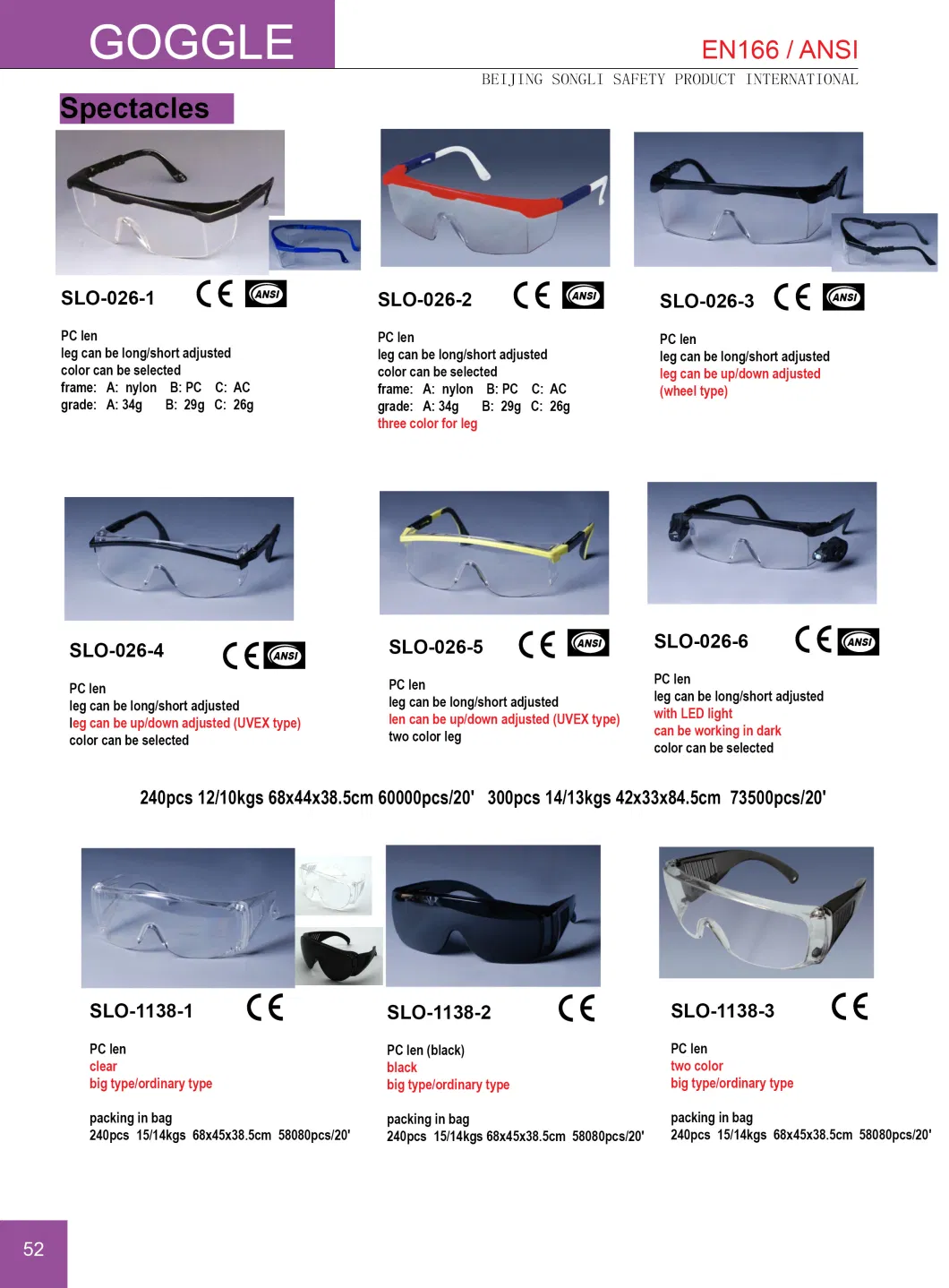 Slo-Jl-A018-1 Protective Eye Wear Protection Goggle Spectative Safety Glasses Welding Glasses