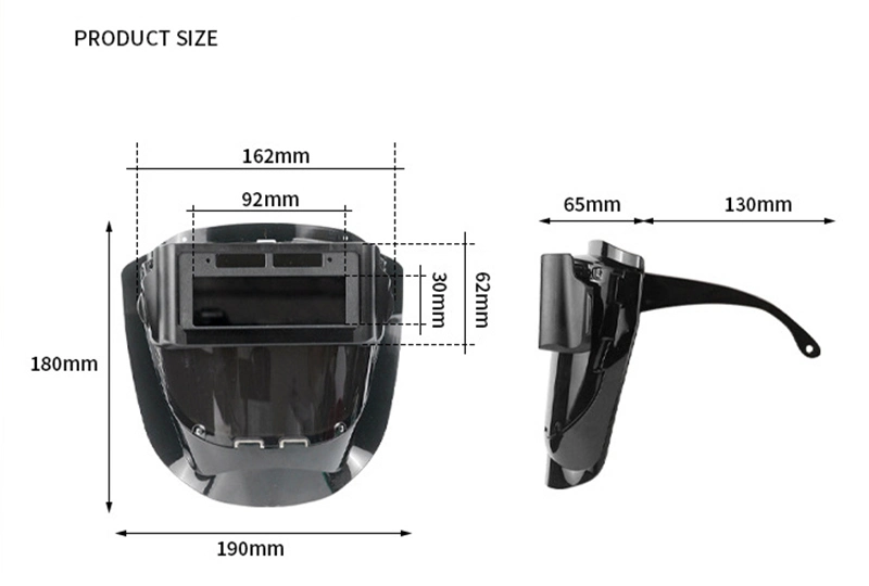 Welding Helmet Solar Auto Darkening Welding Shield Arc Weld Glasses