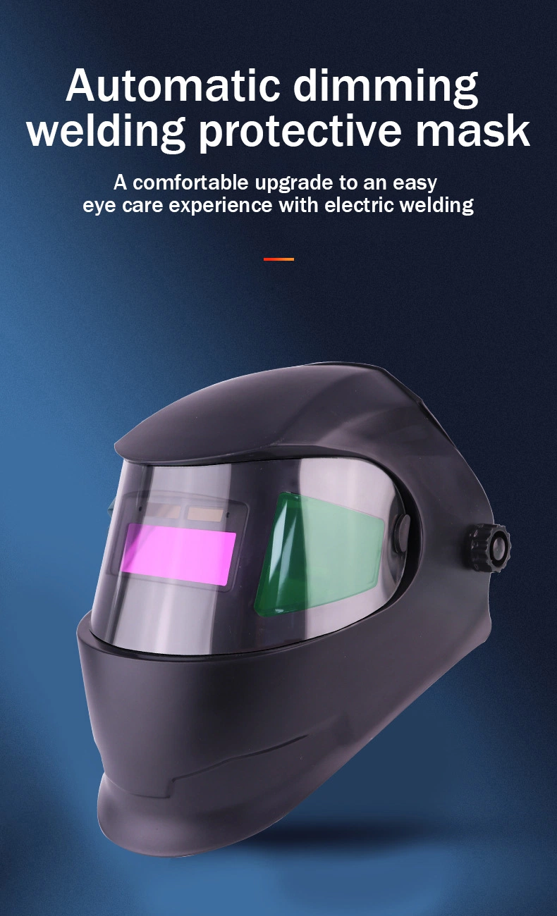 Head-Mounted Solar Auto-Darkening Welding Mask Anti-Glare Welding Helmet