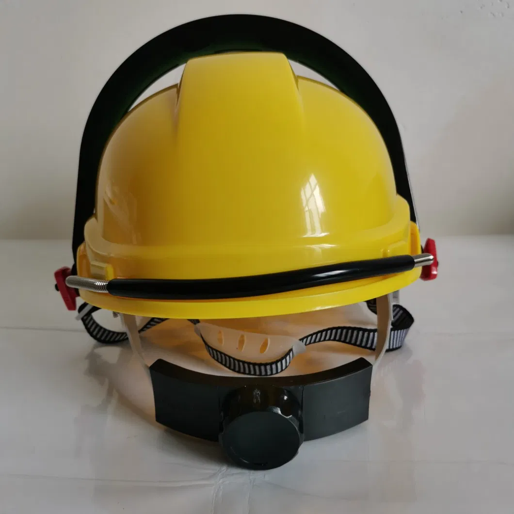 Manufacturer En397 Approved ABS HDPE Red Safety Helmet Construction for Head Protective