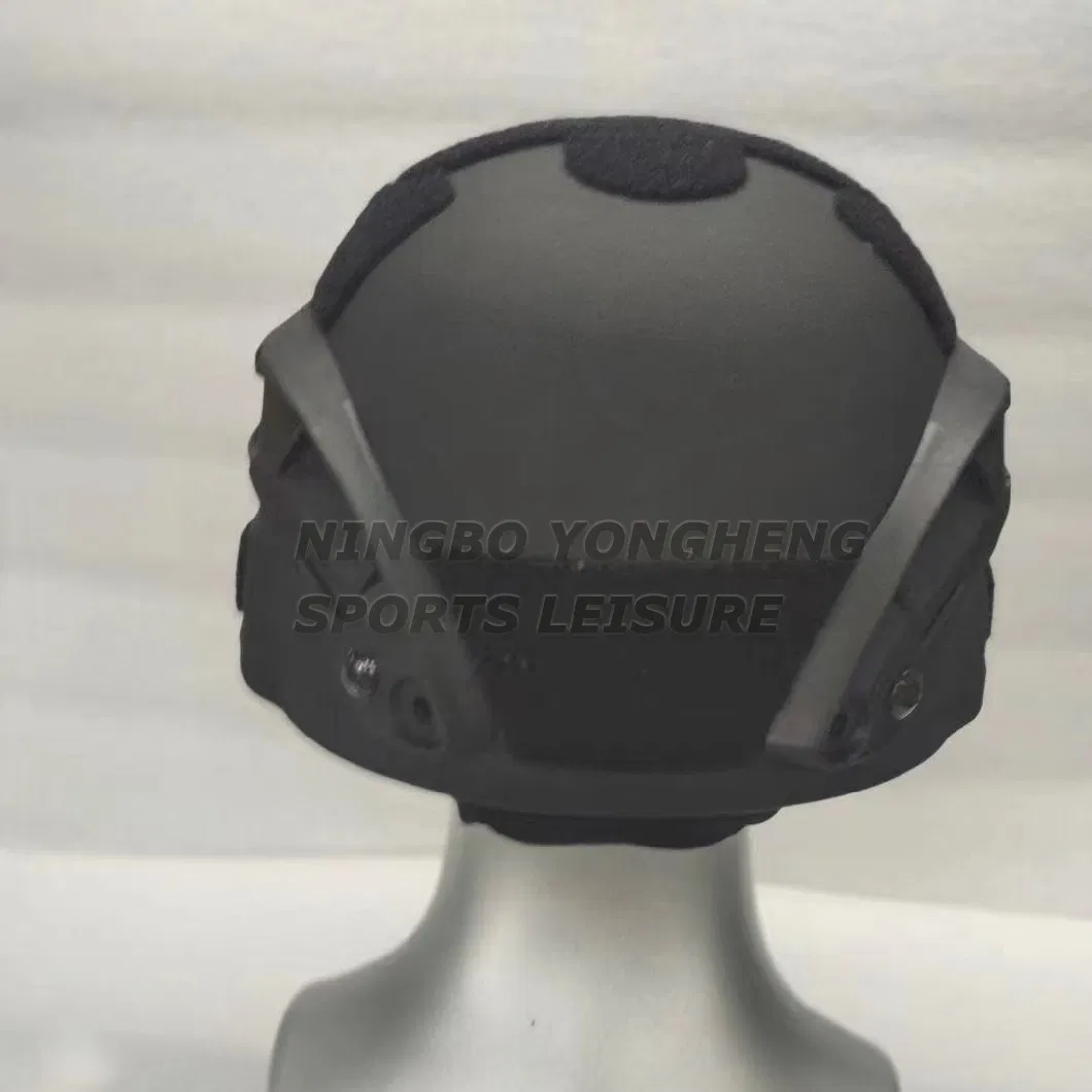 Military Style Safety Nij Iiia Grade PE Kevlar Aramid Helmet with Tactical Gear