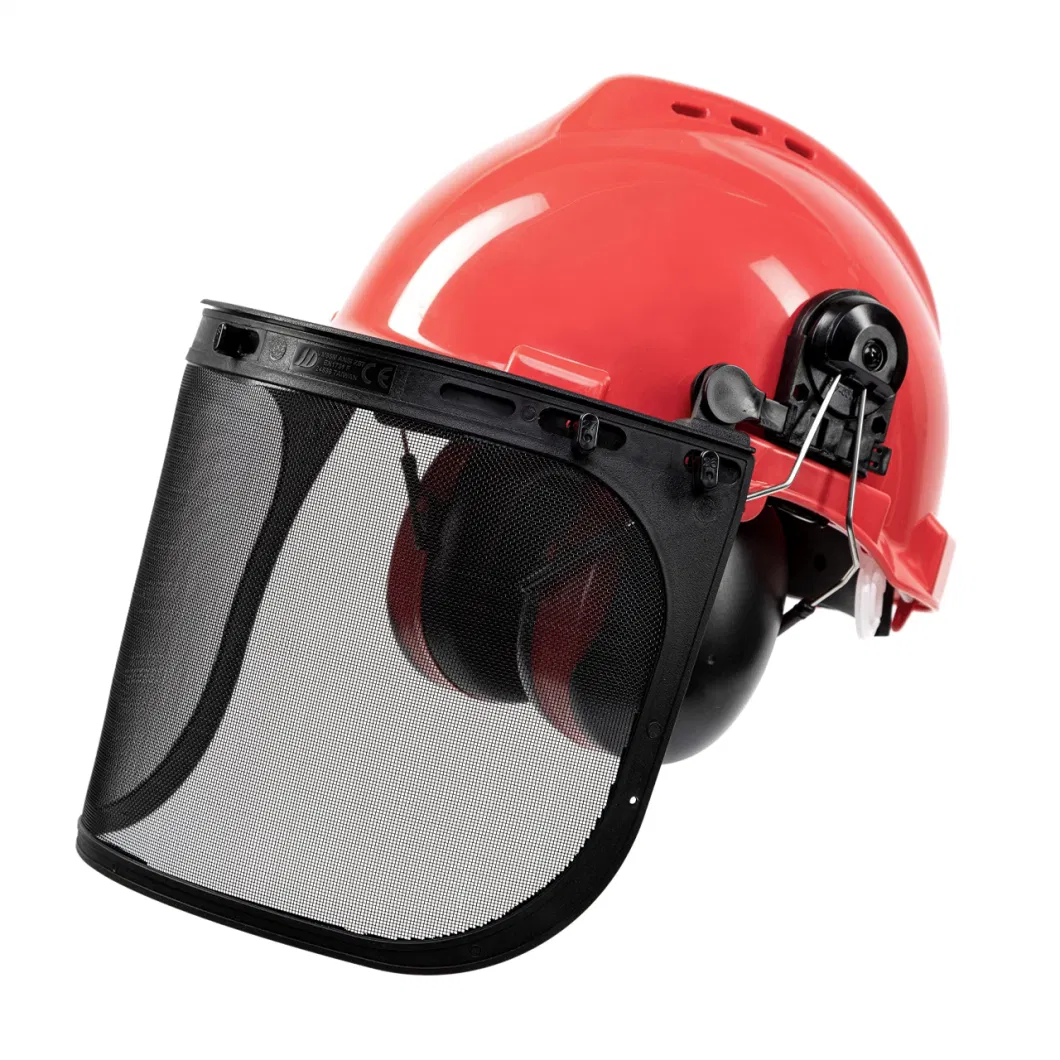 Safety Face Shields, Forestry Helmet with Shield and Earmuffs Protective Face Shield Auto Darkening Welding Helmets Impact Resistant