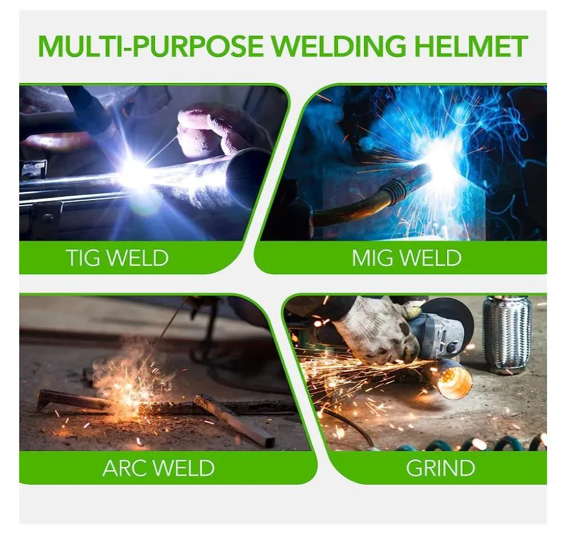 Circular Arc Solar Automatic Darkening Welding Helmet Adjustable Protective Welding Soldering Mask Welder Cap