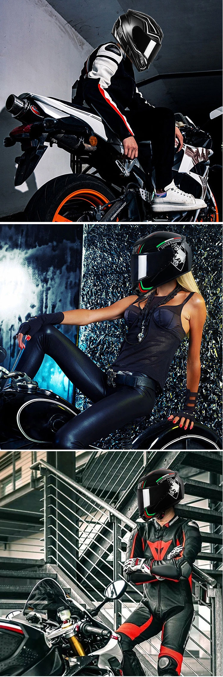 Motorcycle Scooter Full Face Helmet Motocross Dual Visor Hot Sale Motorcycle Helmet Double Visor Motorbike