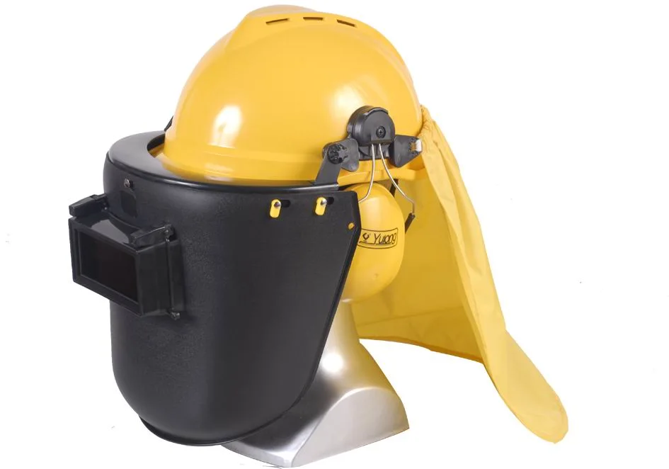 Hard Cap Mounted Welding Protective Face Shield Welding Helmets with Rain Protection