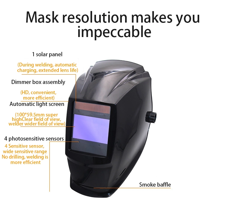 Solar Automatic Darkening Welding Mask Argon Arc Welding Helmet