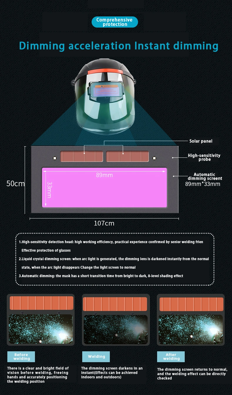 Weld High Quality Solar Powered Advanced Auto Darkening Welding Helmet Face Ma Sks Welded Half Helmet