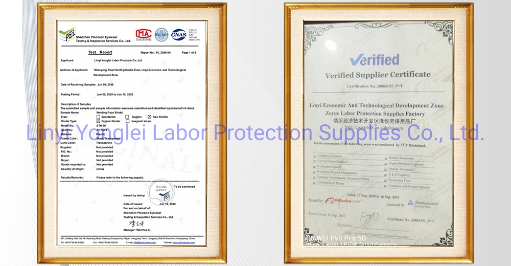 PC/PVC Safety Face Shield Visor in CE