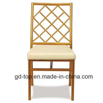 Hotel Furniture Wholesale Luxury Iron Dining Ghost Chairs Louis Wedding Stacking Banquet Chair