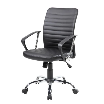 Modern Office Furniture Chair Staff Vistor Computer Chair PU + PVC Cover