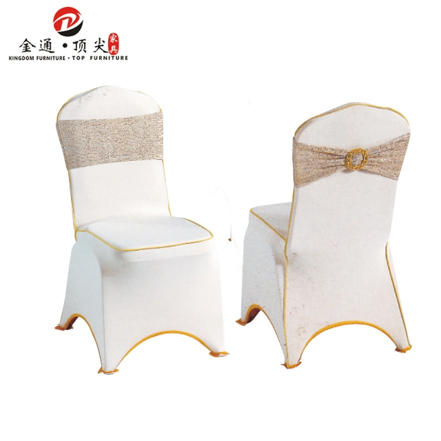 Gold Fancy Vogue Satin Chair Sash Tie Back Bow Tie Knot Wedding Cheap Chair Covers and Sashes