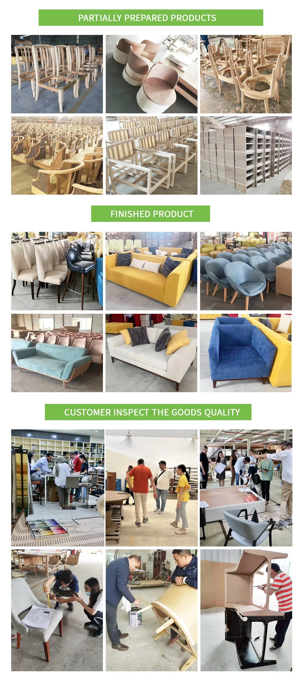 Factory Custom Made Furniture Hotel 5 Star Hotel Lobby Fabric Sofa