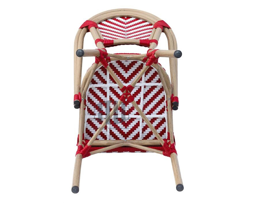 Designer Washable Portable Outdoor Nordic Rattan Stacking Dining Chair