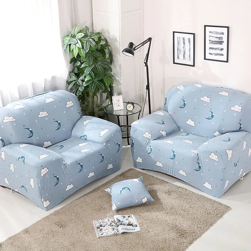 1/2/3/4/ Seat Sofas Stretch Sofa Slipcover 1-Piece Polyester Spandex Fabric Couch Cover Chair Loveseat Furniture Protector Covers