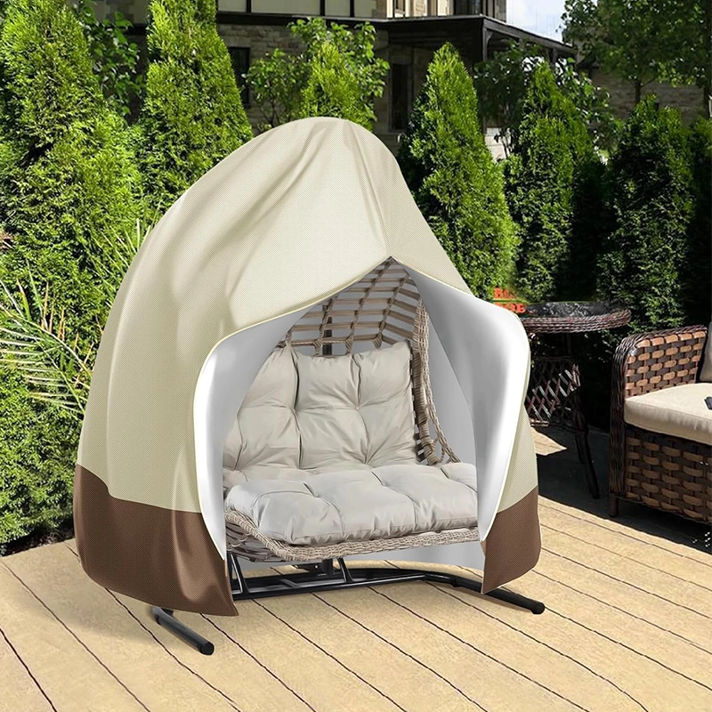 Factory Customized Eggshell Hanging Chair Waterproof and Dust Protection Cover for Outdoor Swing Furniture Accessories