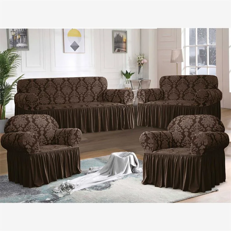 Wholesale Cheap 3 Seat Jacquard Elastic Stretch Sofa Cover