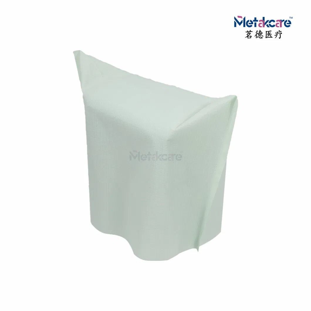 Medical Blue Disposable Dental Chair Paper Headrest Cover 10&quot;X13&quot;