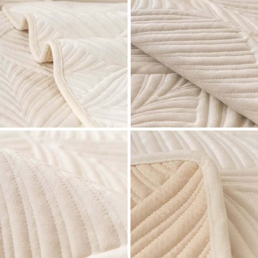 Super Soft Velvet Quilted Sofa Couch Covers