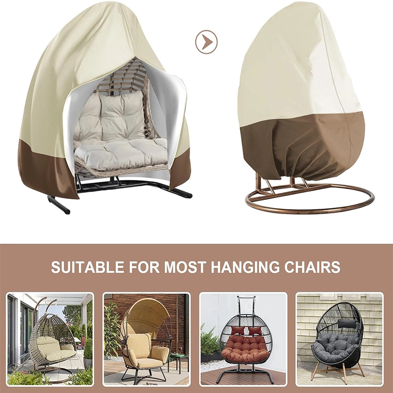 Factory Customized Eggshell Hanging Chair Waterproof and Dust Protection Cover for Outdoor Swing Furniture Accessories