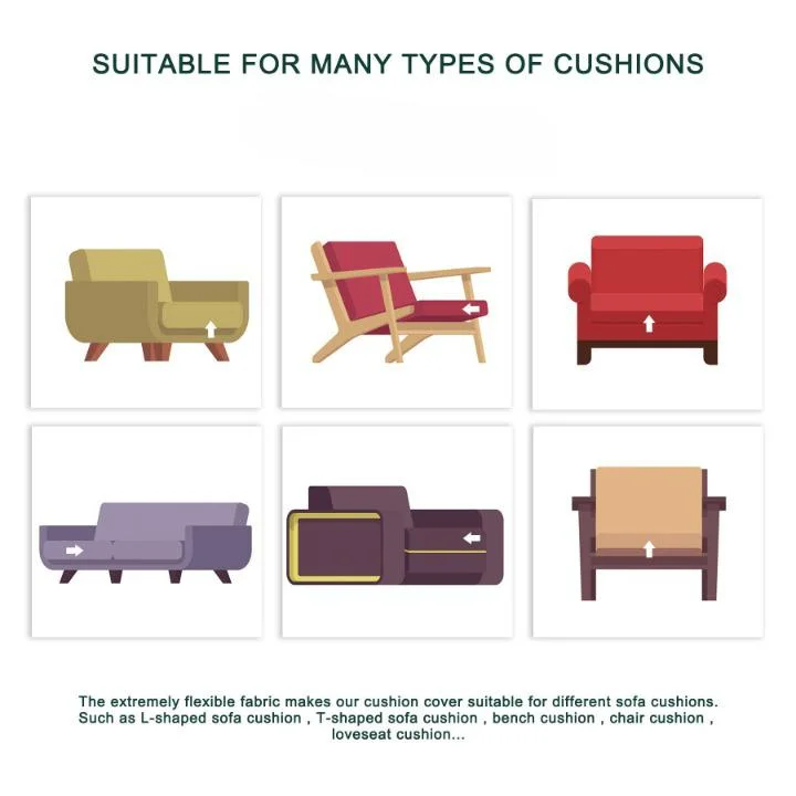 Multiple Size Cushion Cover Sofa Cushion Furniture Protector Sofa Slipcover Cushion Cover