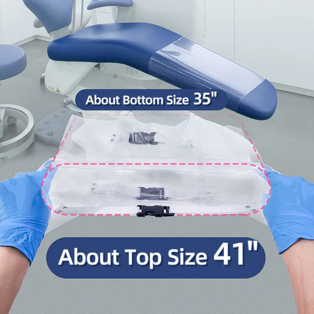 SJ Dental Chair Foot Cover Pad Dust-proof Reusable Clinic Unit Protector Transparent Plastic Dental Chair Covers