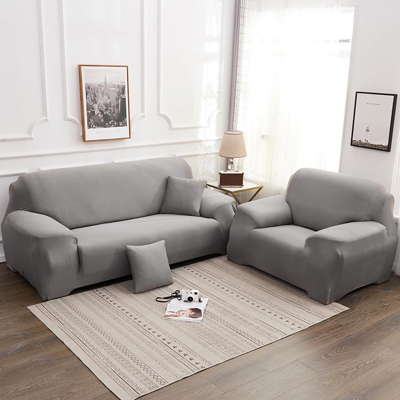 Wholesale Cheap Price Plain Design, Solid Color Stretch Sofa Cover