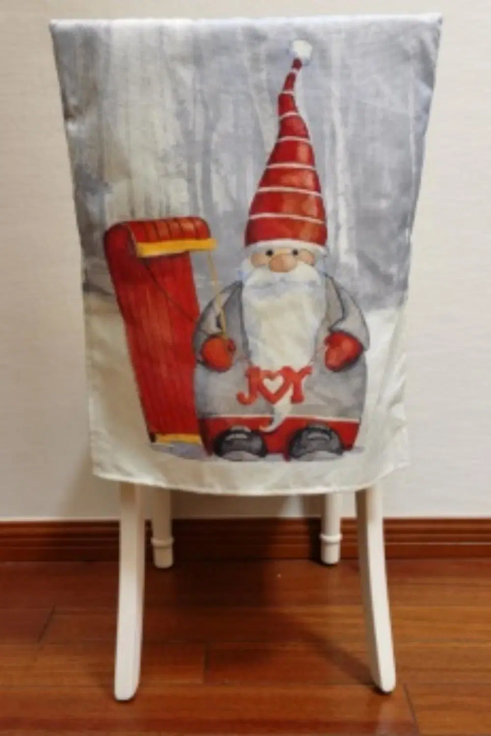 Santa Snowman Home Christmas Chair Seat Decoration Decor Cover 2024 Polyester