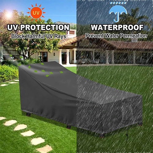 Outdoor Waterproof Terrace Recliner Cover - UV Resistant Recliner Cover, Heavy-Duty Windproof Terrace Sofa Furniture Cover