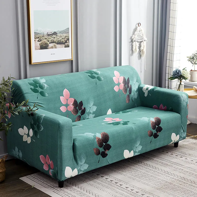 Stretch Sofa Slipcovers Printed Pattern Couch Cover for Three Cushion Furniture Protector From Pets Pams