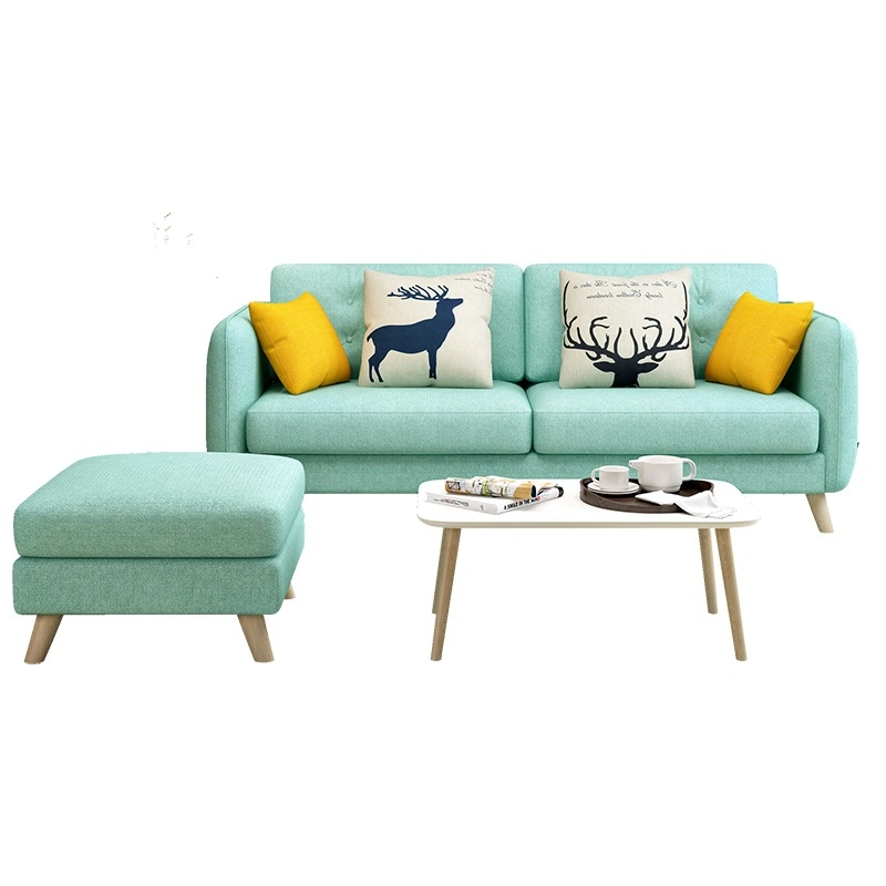 Wholesale Nordic Creative Design Long Daybed Modern Salon Living Room Lamb Furniture Settee Cloud Couch Velvet Sofa Set