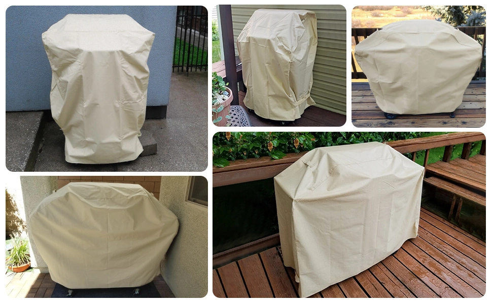 Outdoor Heavy-Duty Waterproof Small Gas Barbecue Stove Cover, UV Resistant Folding Edge Table Barbecue Stove Cover,