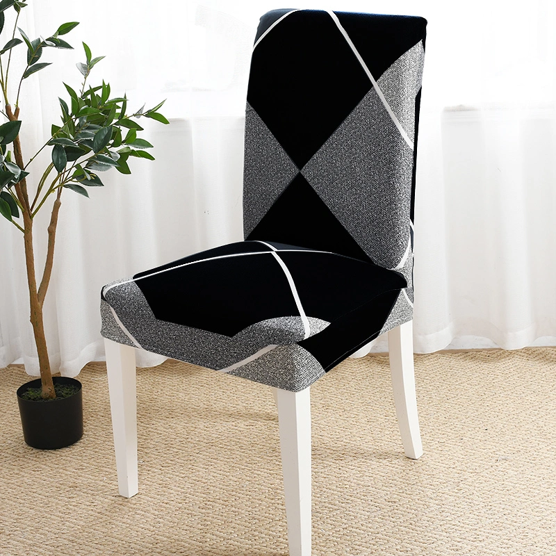 New Style Water Resistant Chair Covers for Dining Room Geometry Stretch Elastic Chair Slipcover