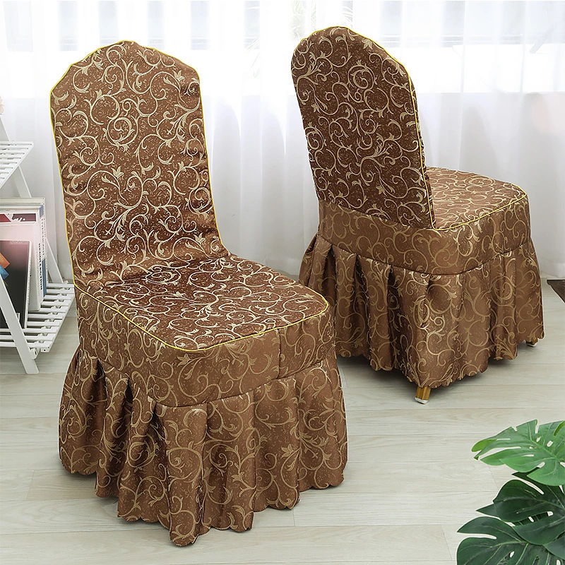 Wholesale Floral Striped Custom Chair Cover Dining Room Wedding Hotel Banquet Chair Cover