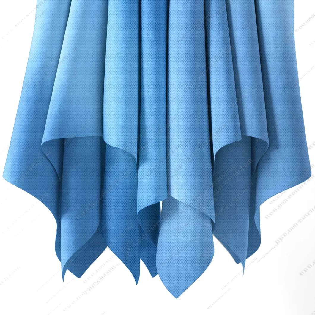 Sky Blue Biodegradable PP Nonwoven Cloth