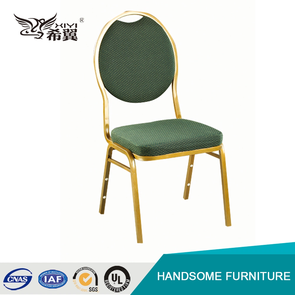 Fabric Power Coatinggold Legs Circle Back Banquet Chair Wedding Use