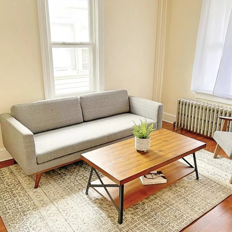 Luxury Modern Minimalism Furniture Leather Seat Leisure Sofa for Living Room