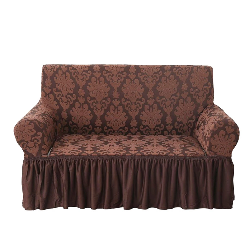 Inexpensive Factory Jacquard Elastic Sofa Cover Slipcover for 2 Seats