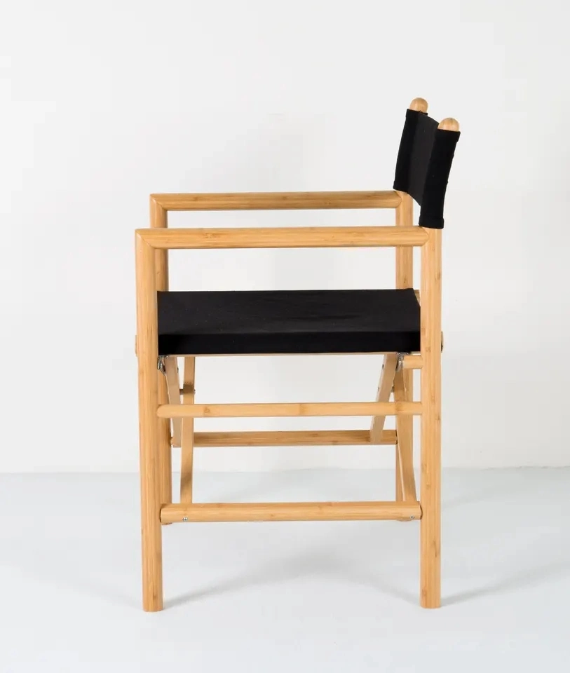 Bambkin Wholesale Outdoor Folding Canvas Beach Director&prime;s Bamboo Chairs