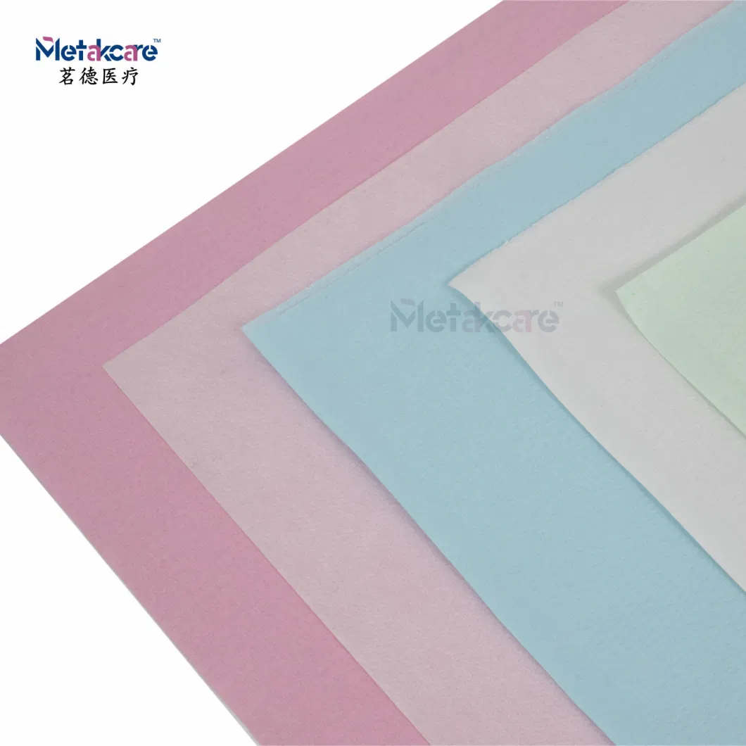 Green/Pink/Blue/White Disposable Paper and PE Dental Chair Headrest Cover