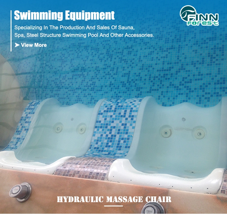 Swimming Pool SPA Equipment Hydraulic Acrylic Massage Water Bath Chair