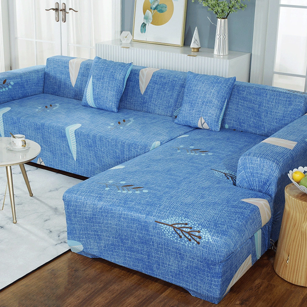 Wholesale Custom Printed Color Sofa Stretch Couch Cover for House Cleaning