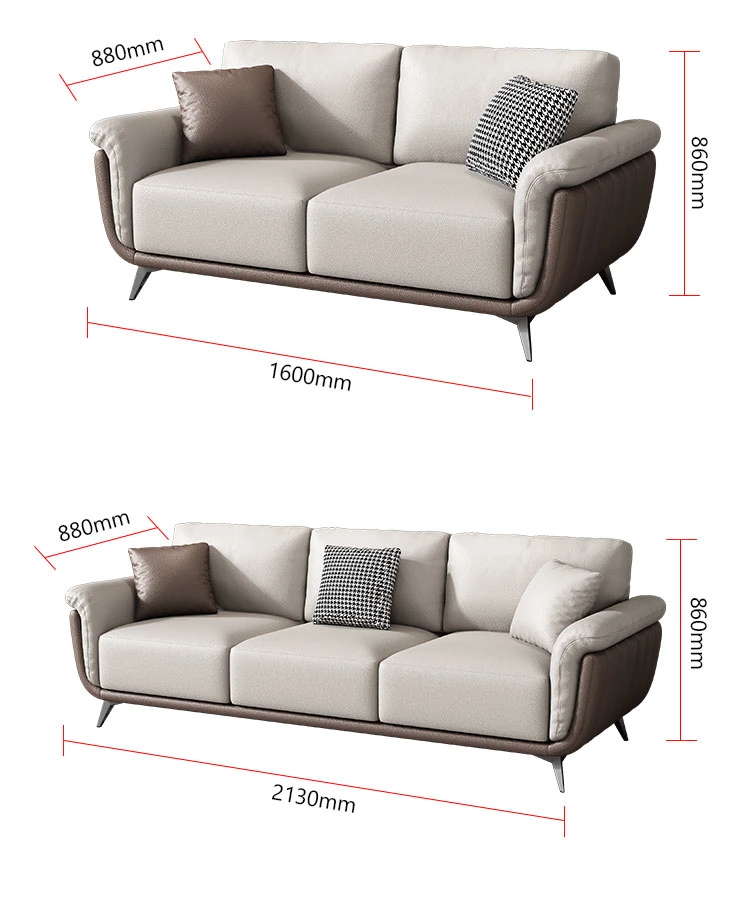 Liyu Furniture Modern Living-Room Sofa Upholstery Three Seats Sofa Couch with Slip Cover Solid Wood Leg Sofa for Hotel Office
