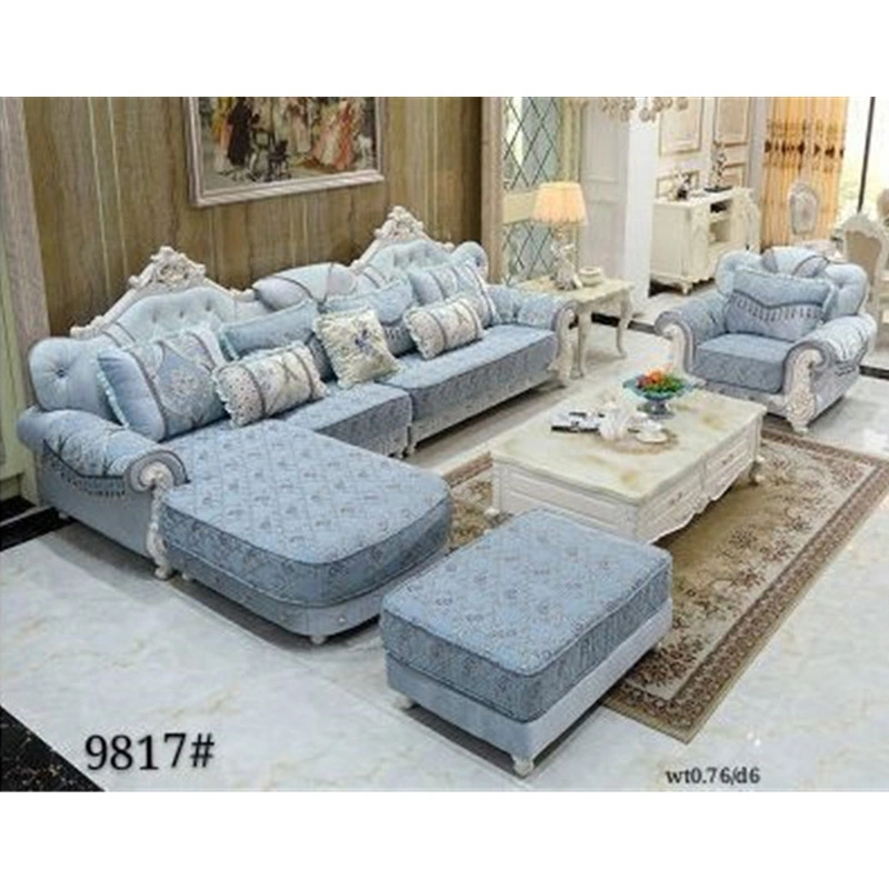 Solid Wood Frame, Leather Detachable Washable European Design, Luxurious Sofa